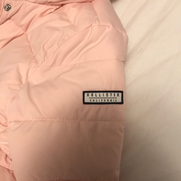 Pink Sherpa Lined Hollister Puffer Jacket - Picture 3 of 5